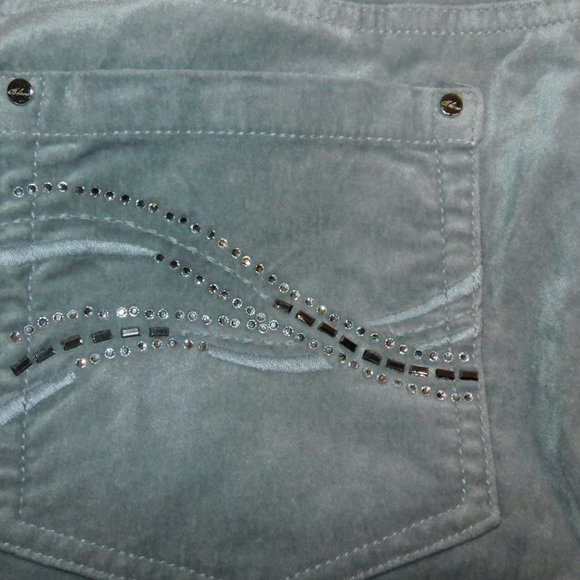 White House Black Market Blanc Velvet Pants Size 2 - Picture 3 of 8